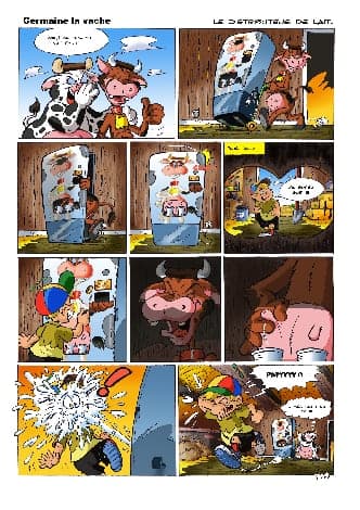 Planche 46 de Germaine la vache