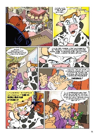 Planche 11 de Germaine la vache contre attaque