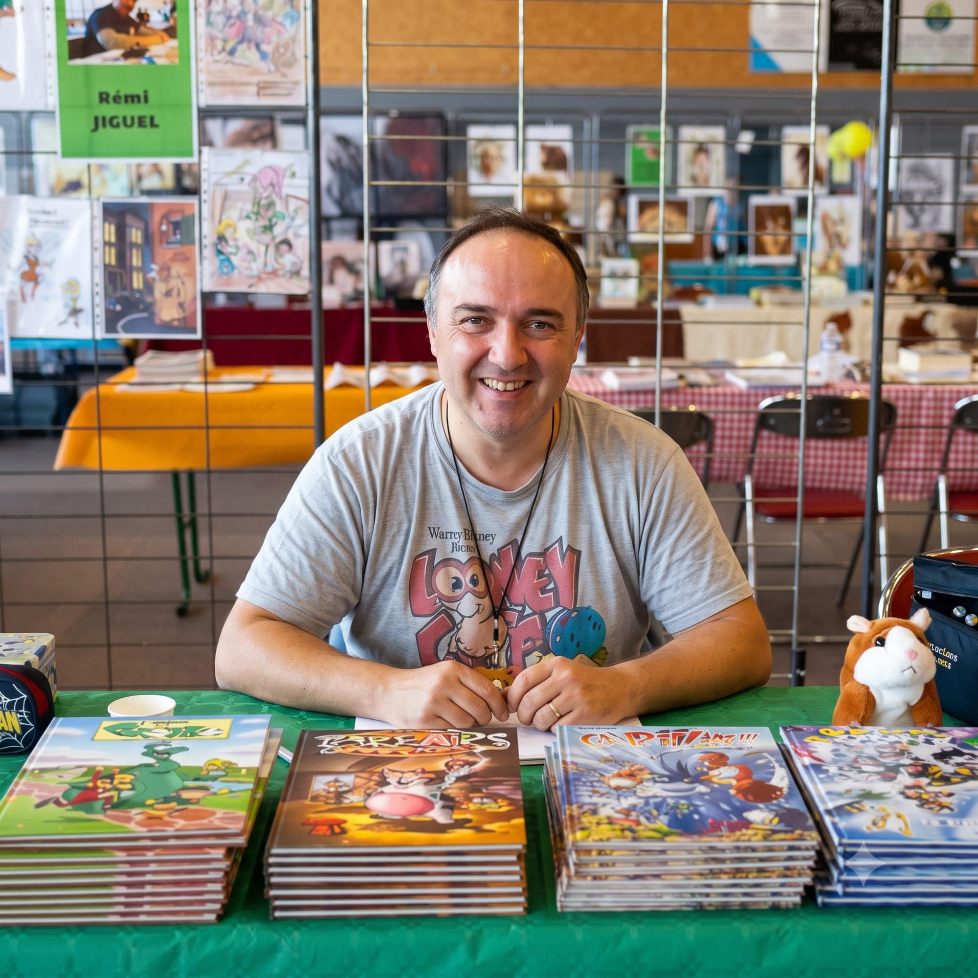 Rémi Jiguel en dédicace au salon de Ternay