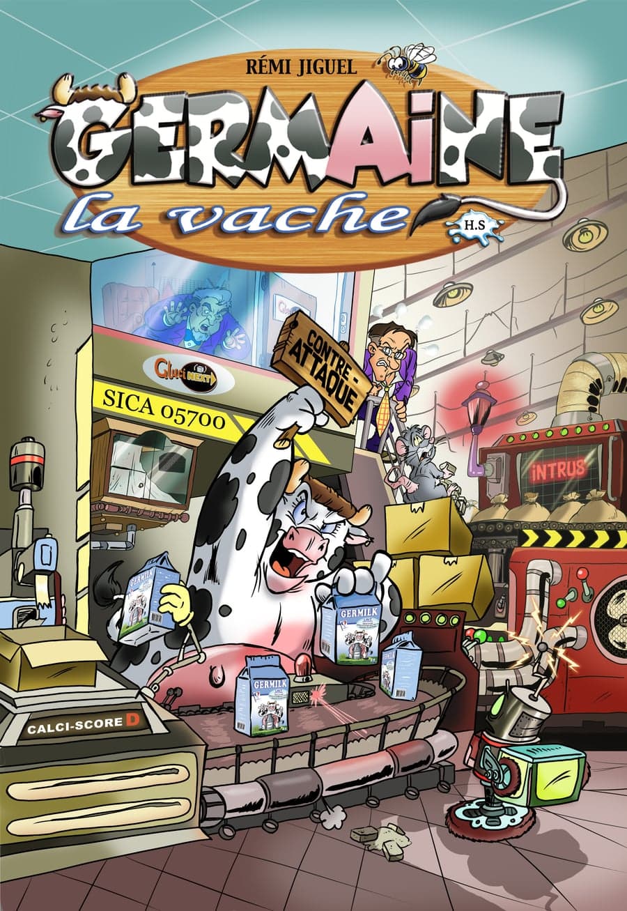 Couverture de Germaine la vache contre attaque